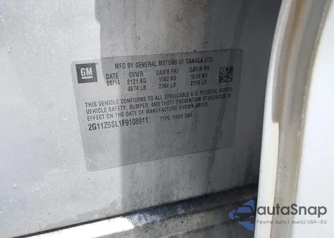 2015 Chevrolet Impala Ls from USA, damaged, VIN 2G11Z5SL1F9108911